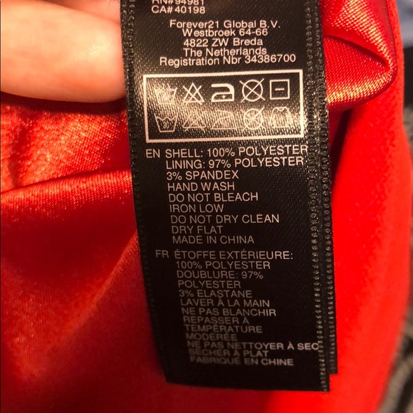 SOLD Love 21 Forever 21 Ruffle Hot Red Dress - Picture 8 of 8